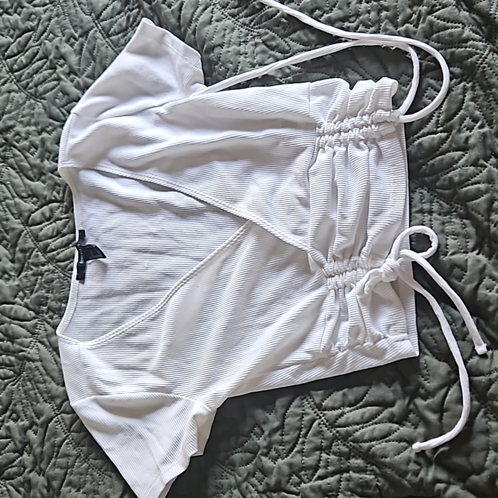 Pre owned white forever 21 blouse size small